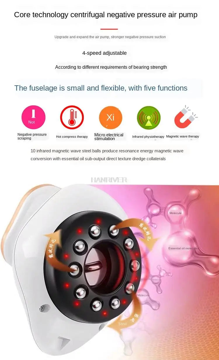 Cupping Massager LCD Display Vacuum Suction Cups EMS Ventosas Anti Cellulite Magnet Therapy Guasha Scraping Fat Burner Slimming