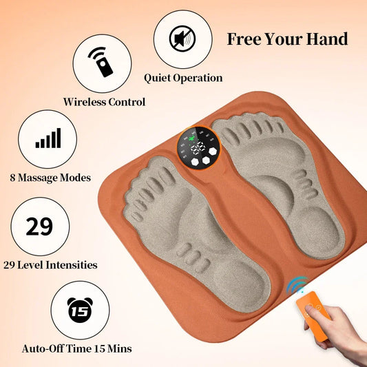 3D Smart Foot Massage Pad Feet Massager Improve Blood Circulation Relax Muscles Slim Legs Foot Pad Rechargeable