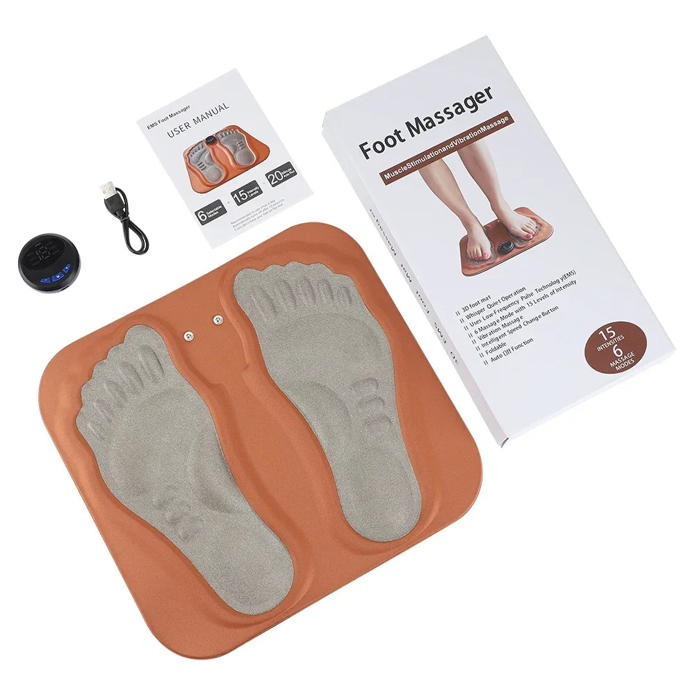3D Smart Foot Massage Pad Feet Massager Improve Blood Circulation Relax Muscles Slim Legs Foot Pad Rechargeable