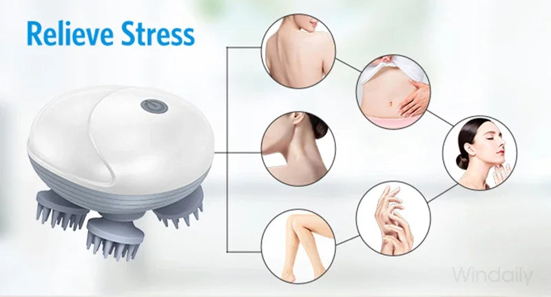 RelaxPro™ Electric Scalp & Body Massager – Deep Relaxation for Head, Neck, and Muscles
