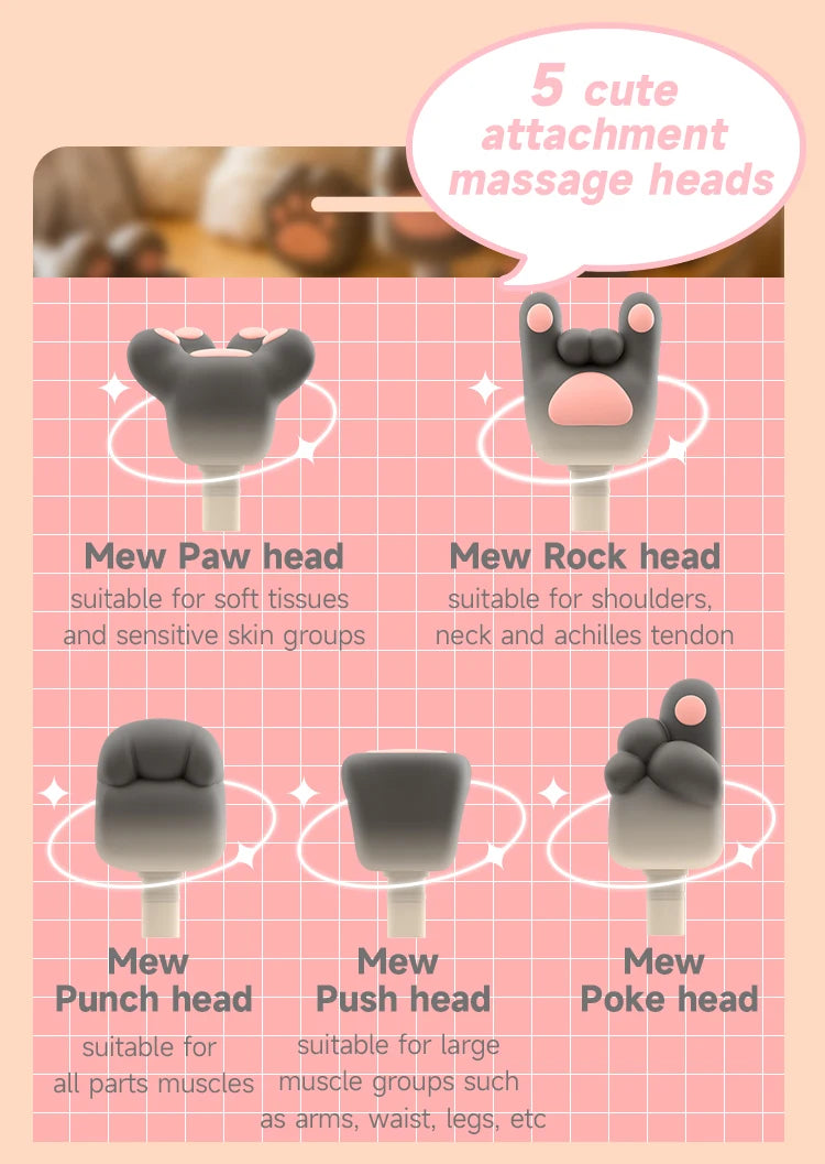 Mini Cute Electric Massage Gun — Deep Tissue Muscle Relaxer for Kids & Adults