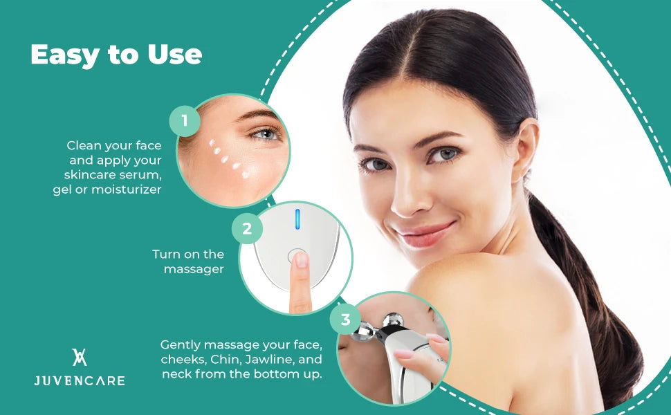 Microcurrent Facial Device Microcurrent Facial Roller -Facial Microcurrent Device Anti-Aging Microcurrent Facial Devices