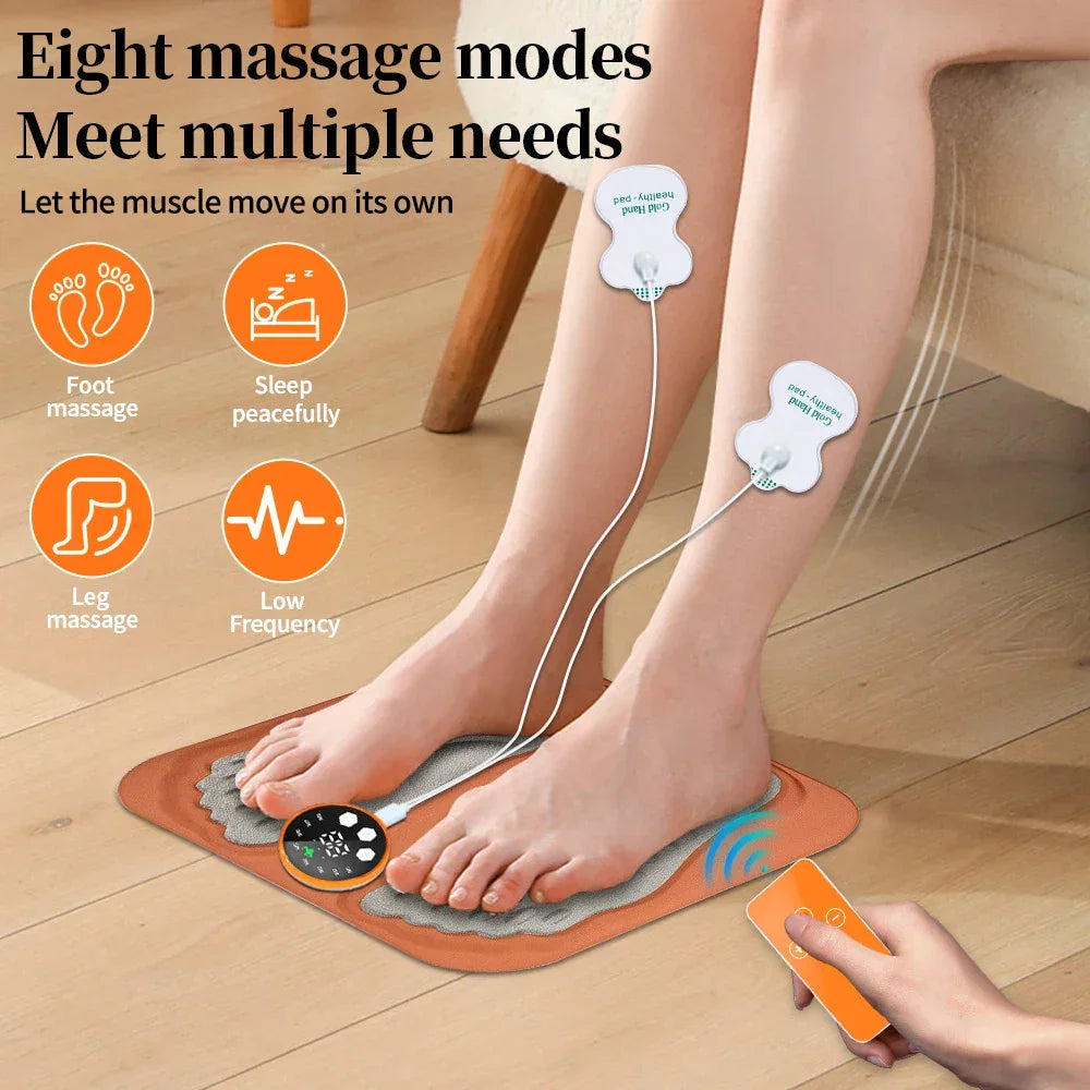 3D Smart Foot Massage Pad Feet Massager Improve Blood Circulation Relax Muscles Slim Legs Foot Pad Rechargeable