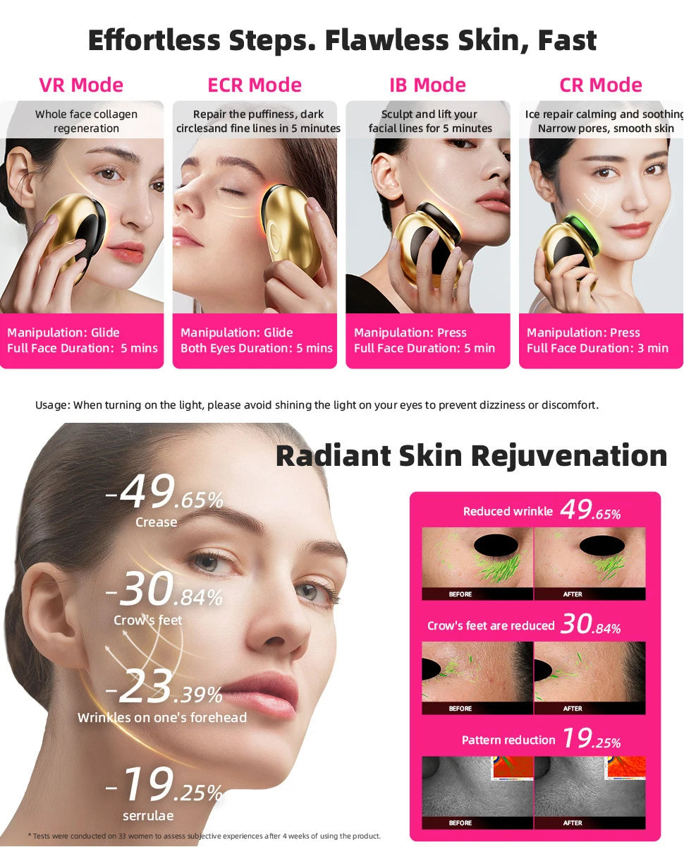 GlowLift™ 3-in-1 Red Light Facial Sculpting & Lifting Massager