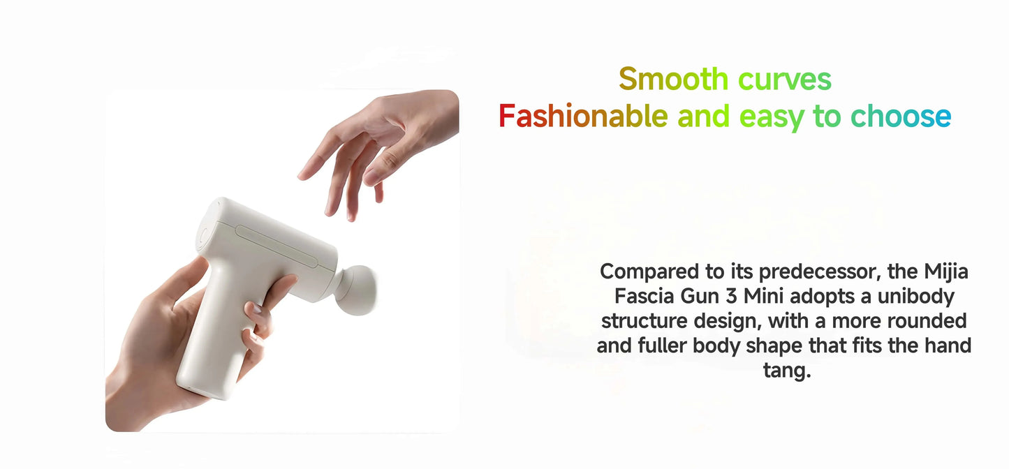 Xiaomi Mijia Mini Fascia Gun 3 — Smart Deep Tissue Massage Gun for Relaxation & Recovery