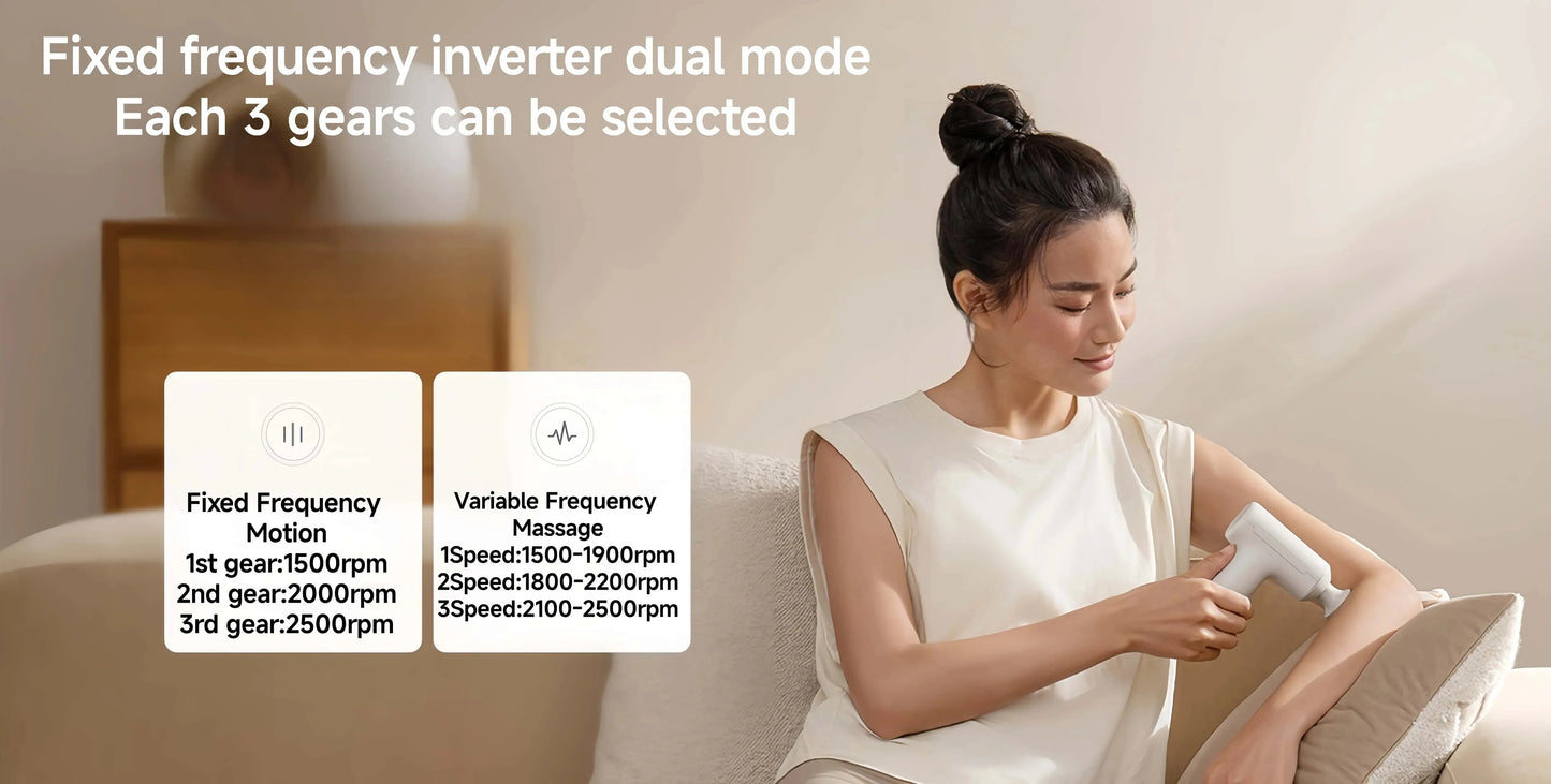 Xiaomi Mijia Mini Fascia Gun 3 — Smart Deep Tissue Massage Gun for Relaxation & Recovery