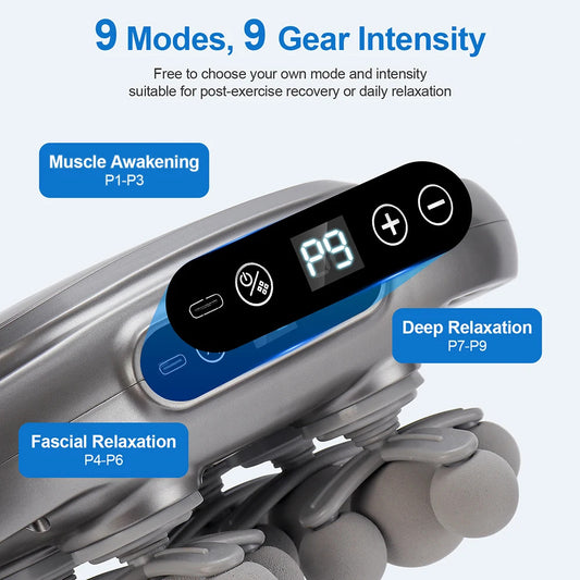 VitaGlow™ 22-Head Fascia Massage Gun – High-Frequency Deep Tissue Relief
